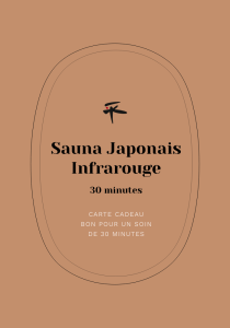 Sauna Japonais Infrarouge 30 minutes